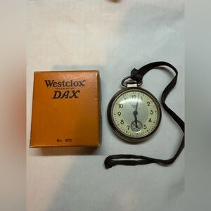 Westclox dax pocket watch from 40s